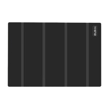 Camping Table Mat Black Silicone Cover, Foldable Heat Resistant Non Slip Pad for BBQ Picnic