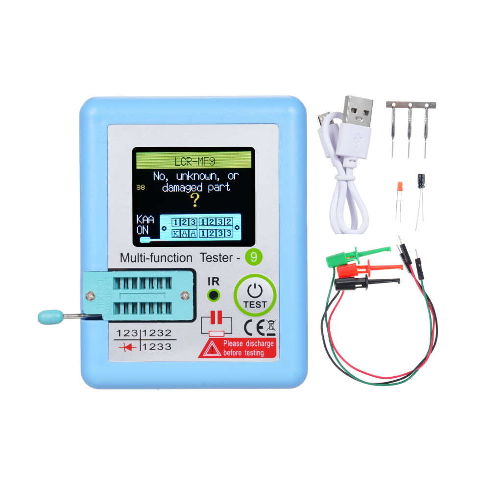 Lcr-Mf9 1.8" Tft Multi-Meter Tester For Transistors & Capacitors 8091383678285