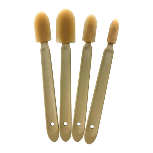 4Pcs Caulk Remover Tool Set with Bamboo Handle for Bathroom and Kitchen Tiles