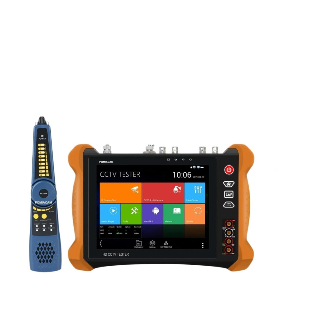 Cctv Camera Tester 8Mp Poe 8' Touch Display 4K Ip Camera Tester H.265 H.264 For Security Installers 9053599243779