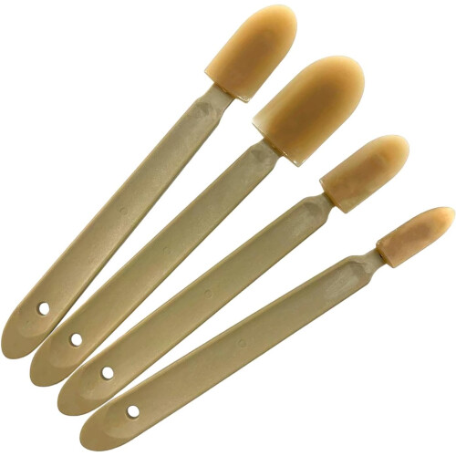 4Pcs Caulk Remover Tool Set with Bamboo Handle for Bathroom and Kitchen Tiles 2