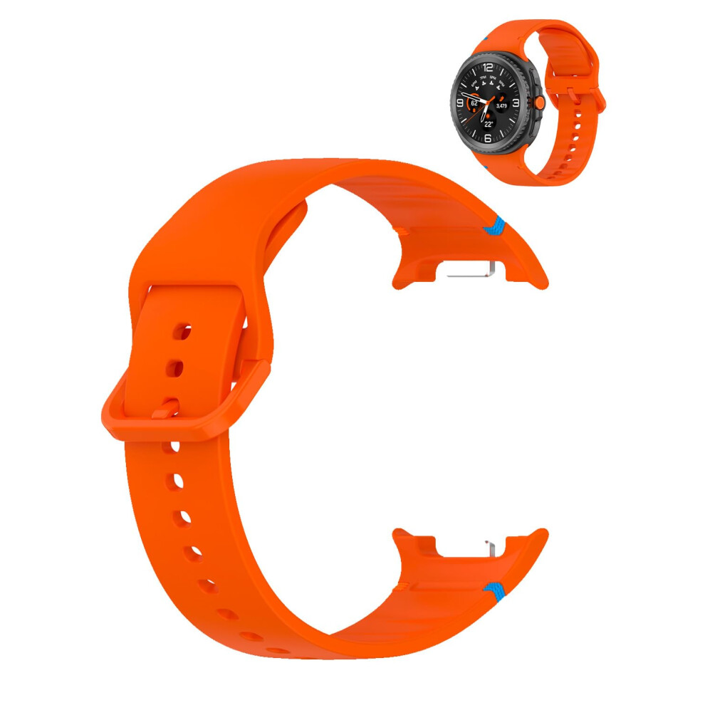 Sport Silicone Strap Adjustable Sweatproof Quick Release Band For Samsung Galaxy Watch 8 Orange 9174973760221