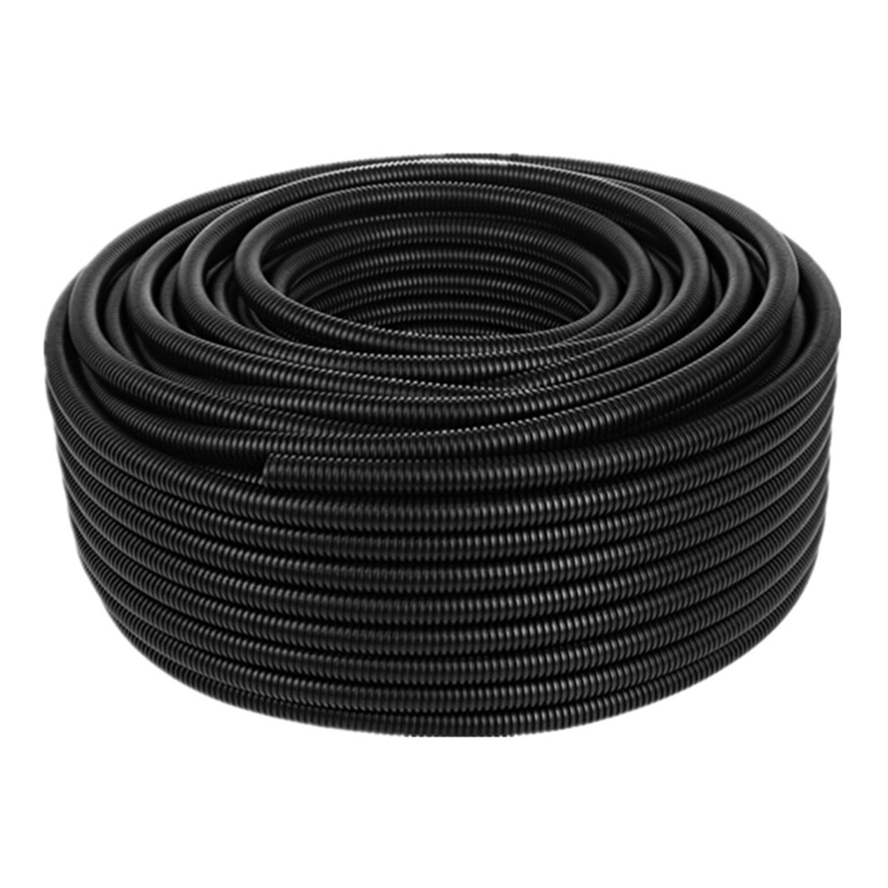 Flame Retardant Split Wire Loom Tubing 5M Flexible Corrugated Conduit For Automotive And Cable Management Black 9053599243816