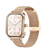 Smartwatch for Women with Bluetooth Calling, Health Tracking, IP68 Waterproof, Rose Gold and Silver