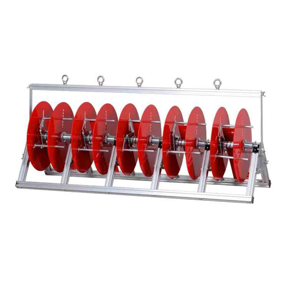 Wire Spool Rack Aluminum 5 Reel Cable Reel Holder Foldable Stand For Tangle Dispensing 9053599244172