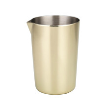 Gold Plated Cocktail Shaker 500ml Wide Mouth Stainless Steel for Smooth Precision Pour Home Bar