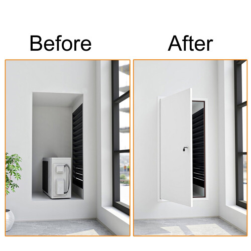 Lockable Aluminium Access Panel 20x20 Light Coffee Wall and Ceiling Service Door for Plumbing 1