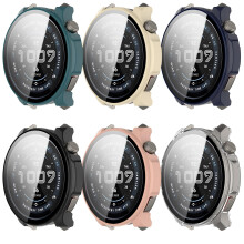 Protective Case for Amazfit Balance 2 with HD Tempered Glass, Waterproof Full Cover, 6Pack