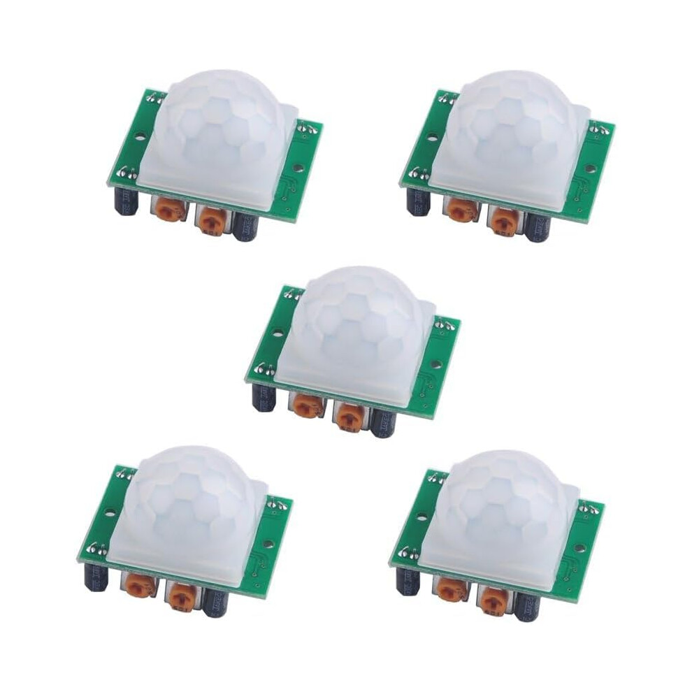 Hcsr501 Pir Motion Sensor Module 5Pack, Infrared Motion Detector For Arduino And Raspberry Pi 9174973761365
