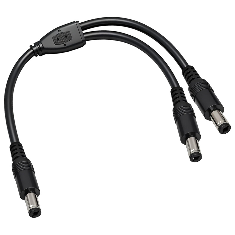 3Pack 18Awg Dc Power Splitter Cable 1 Male To 2 Male 12V 24V Dual Output For Cctv And Led Strip 9174973761488