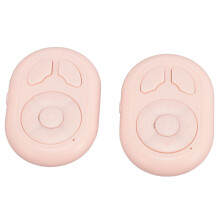 2PCS Pink BT5.3 Remote Control Page Turner Wireless Camera Shutter for Android