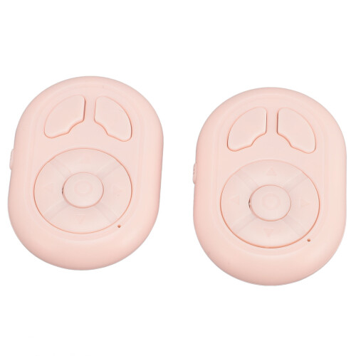 2PCS Pink BT5.3 Remote Control Page Turner Wireless Camera Shutter for Android