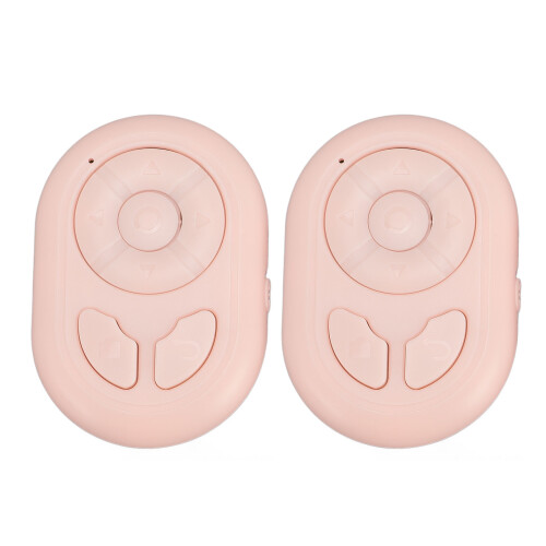 2PCS Pink BT5.3 Remote Control Page Turner Wireless Camera Shutter for Android 1