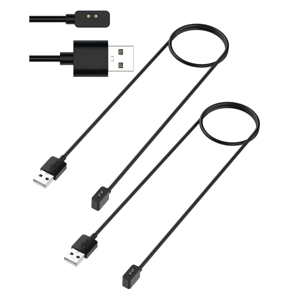 2 Pack Magnetic Usb Charger Cable For Xiaomi Mi Band 9 8 Pro, 50Cm Fast Charging Replacement Cord Black 9174973761532