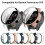 Tempered Glass Case and Screen Protector, Dual Layer Protective Cover 8 Pack for Garmin Forerunner 970 2