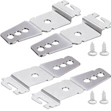 4Pack Dishwasher Mounting Bracket with Screws, Undercounter Installation Clips Compatible with Whirlpool KitchenAid Maytag