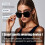 Smart Bluetooth Glasses with OpenEar Audio, Polarized UV Protection, Touch Control, Black 3