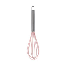 Silicone Whisk Egg Beater with Soft Head Rust Resistant Kitchen Tool for Baking and Mixing
