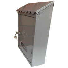 Vintage Weatherproof Locking Wall Mount Mailbox for Home Garden Large Capacity Outdoor Metal Box