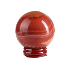 Natural Carnelian Agate Crystal Ball 5560mm Polished Red Healing Sphere for Home Décor Gift