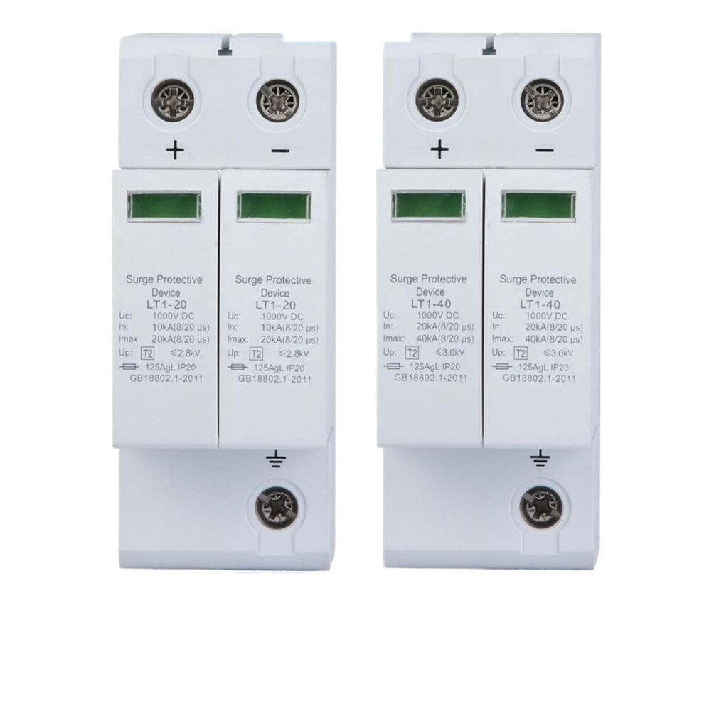 Dc Surge Protector 2P 40Ka For Solar Pv Systems Photovoltaic Dc Equipment Safety 9053599245001