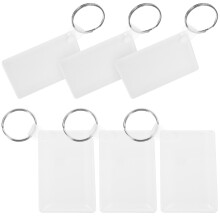 24Stk DIY Sublimierbare Schlüsselanhänger, Weiß, Für Bastelbedarf