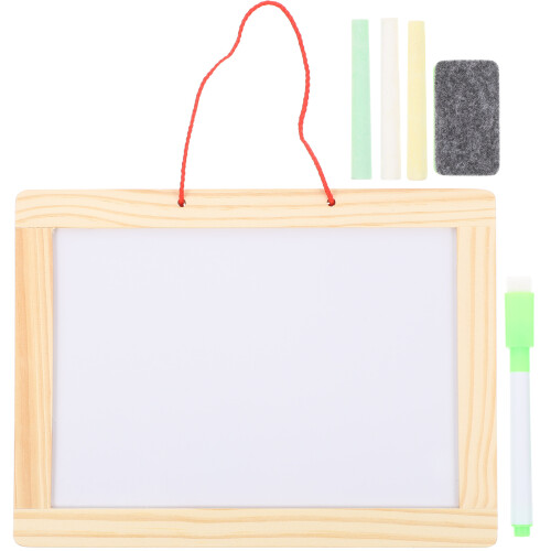2Sets Schwarzes Holztafel-Set Mit Doppelseitigem Design Für Notizen 1