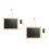 2Sets Schwarzes Holztafel-Set Mit Doppelseitigem Design Für Notizen 8