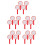 20Pcs Red Dry Erase Board Plastic Handheld Scoreboard for Game Scoring 4