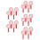 20Pcs Red Dry Erase Board Plastic Handheld Scoreboard for Game Scoring 8