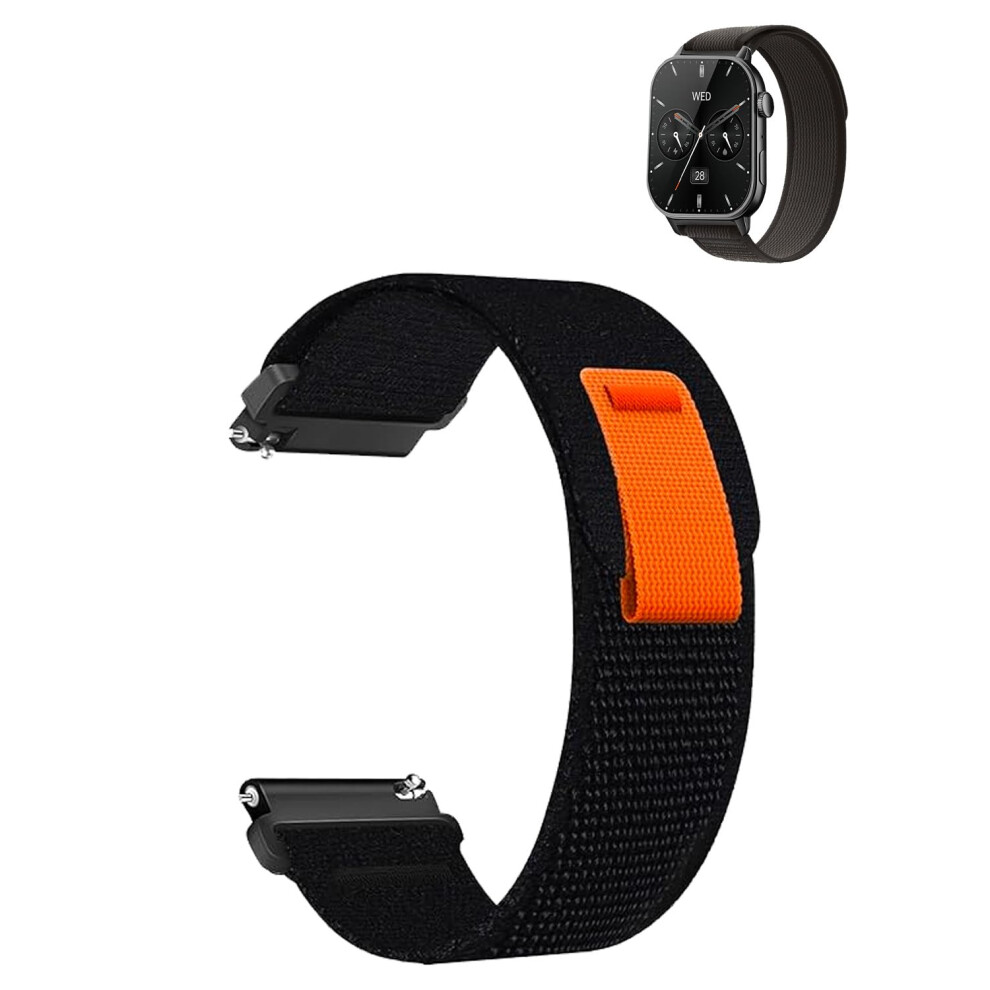 Smartwatch Band For Mfvlp Lc210, Nylon Sport Watch Strap With Breathable Quickdry Fabric, Black 9174973761846