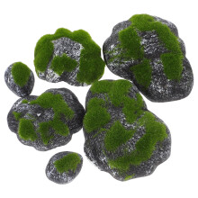 Artificial Moss Rocks WaterResistant Realistic Decor for Landscaping Bonsai Fairy Gardens