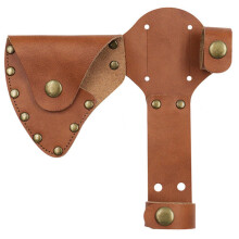 Hatchet Sheath Leather Axe Sheath WaistMounted Head Cover With Snap Button For Cold Steel Camping Woodworking