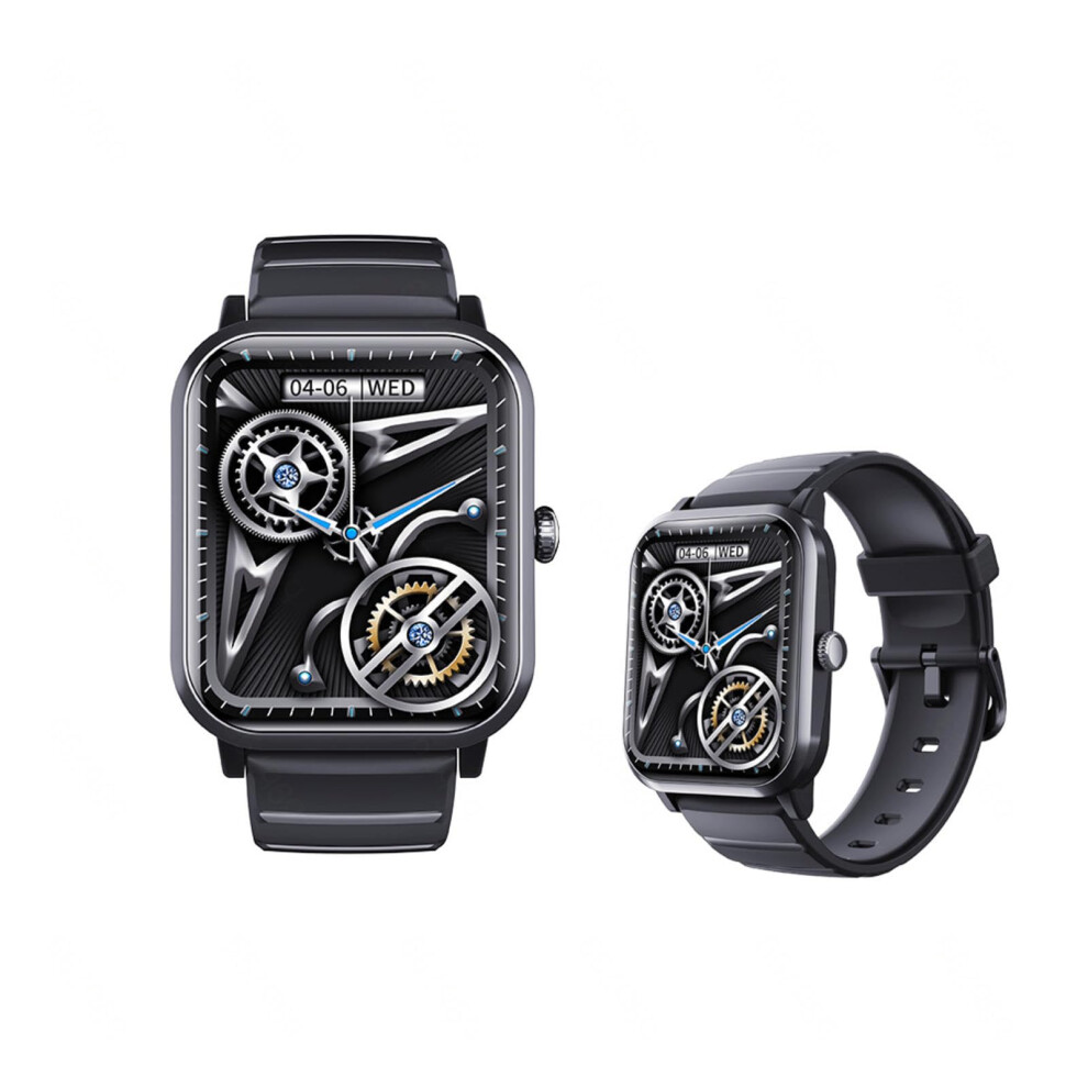 2025 Smartwatch With Blood Pressure Monitor, 1.9 Inch Fitness Tracker, Bluetooth Calling, Black 9174973762041