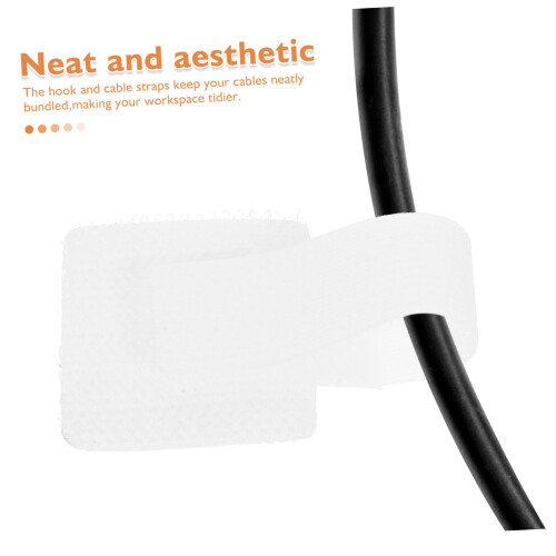 50pcs Reusable Nylon Cable Ties Adjustable Cord Organizer Straps for Tangle Wire Management 2
