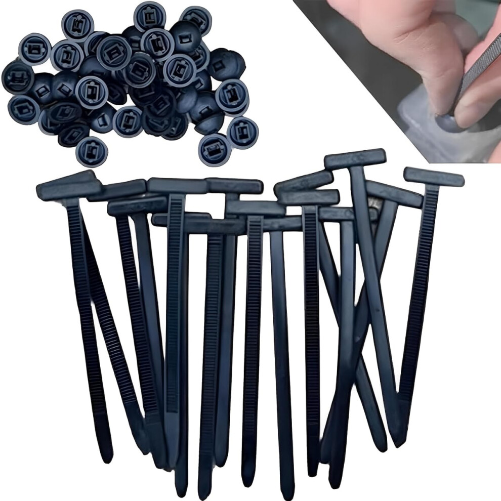 50Pcs Heavy Duty Selflocking Cable Ties For Automotive Durable Multipurpose Zip Ties 9174973762195