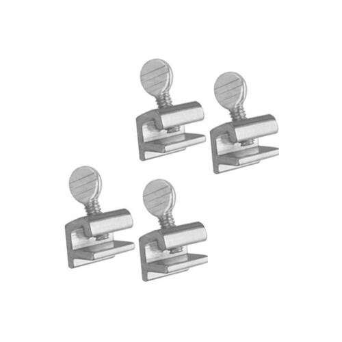 4 Pcs Adjustable Aluminum Sliding Window Lock for Home Security Universal Fit