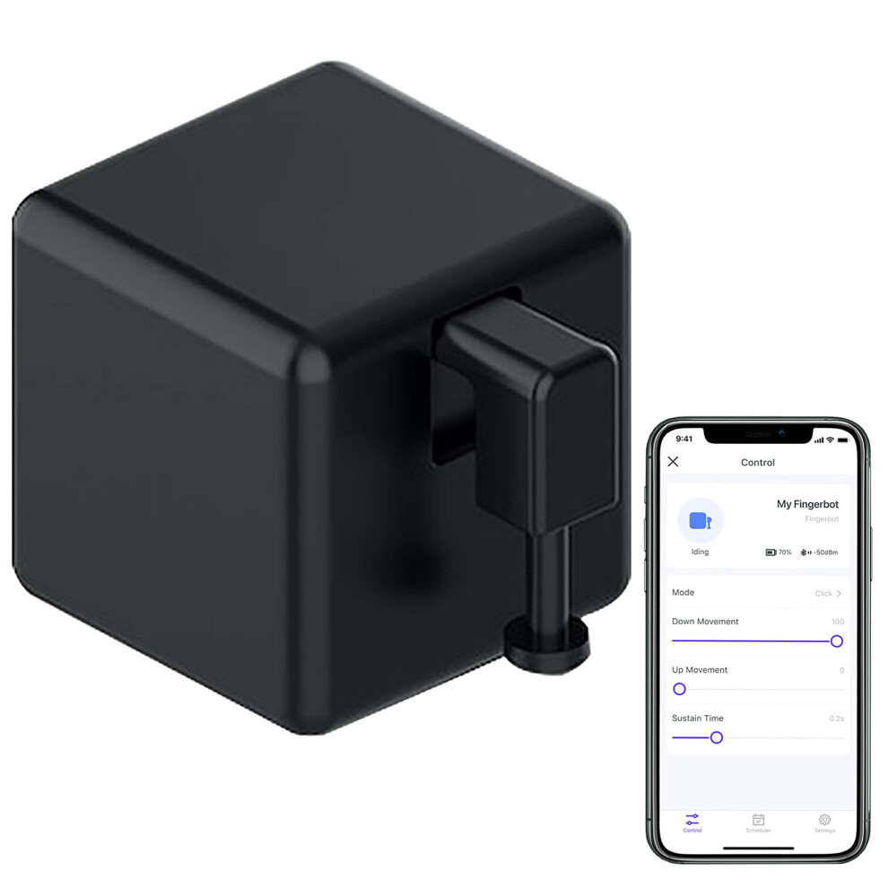 Smart Switch Bot Bluetooth Button Pusher, Tuya App And Alexa Google Home Compatible, Black 9092120651966