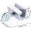 4 Pcs Adjustable Aluminum Sliding Window Lock for Home Security Universal Fit 4