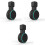 Wall Mount with Hidden Cable Management, SpaceSaving Bracket 3 Pack for Echo Dot 3rd Generation 1