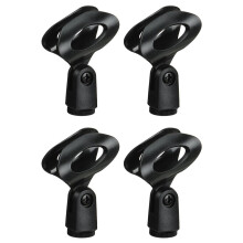 4Pack Universal Microphone Clip Holder with NonSlip Grip for Stage and Recording