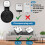 Wall Mount with Hidden Cable Management, SpaceSaving Bracket 3 Pack for Echo Dot 3rd Generation 2
