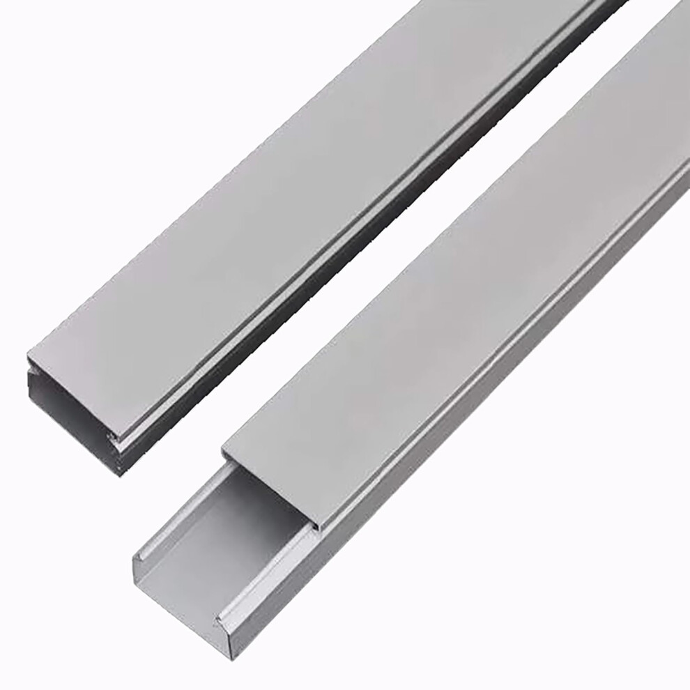 Cable Management Raceway 39 Inch Stainless Steel Wall Cord Hider, 2 Pack Selfadhesive Wire Concealer 9053599245605