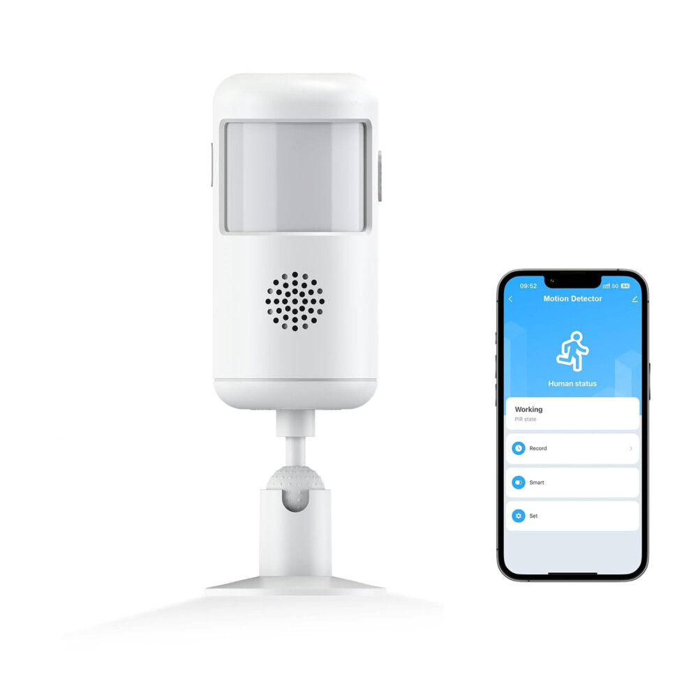 Wifi Motion Sensor With Instant Alerts, Wireless Home Security Detector For House Apartment Villa 9053599245582