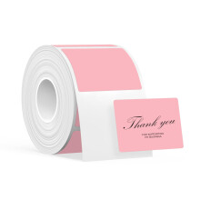 Label Maker Tape for SUPVAN T50M, Pink Thermal Label Roll 40x30mm Waterproof Oilproof Adhesive