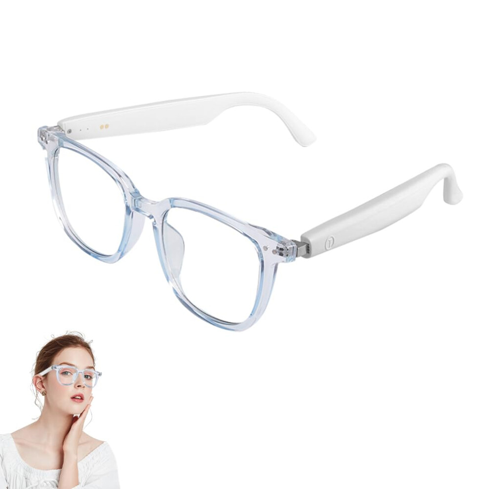 Tooth Audio Glasses With Photochromic Polarized Lenses, Open Ear Speakers, Ipx5 Waterproof Blue 9174973762713