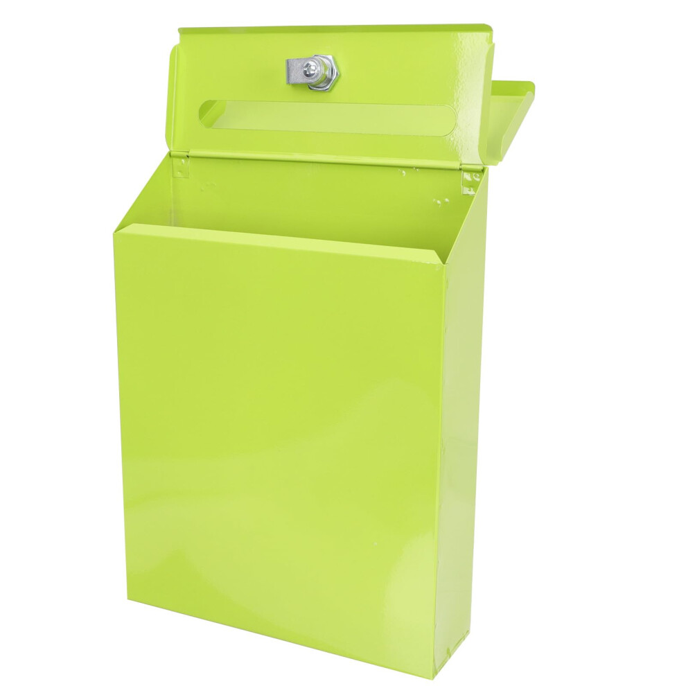 Rustic Green Wall Mounted Mailbox With Lock For Home And Office, Secure And Durable Design 9455672167734