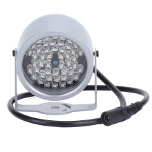 IR Illuminator for Security Camera, 48 LED Waterproof Infrared Light, Enhanced Night Vision for CCTV