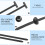 Heavy Duty Nylon Cable Ties 100 Pack, SelfLocking Zip Ties for Automotive, 40lbs Pull Strength 3