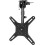 Flip Down TV Ceiling Mount Bundle with Height Adjustable Rolling TV Cart and Locking Wheels 2
